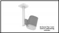 Flexson FLXP1CM1 Deckenhalterhalter fr 1x Sonos PLAY:1 *weiss*